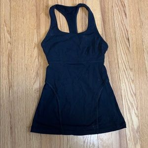 Black racer back Lululemon tank